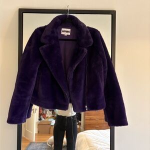 Apparis Tukio Faux Fur Biker Jacket